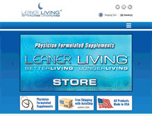 Tablet Screenshot of leanerliving.com